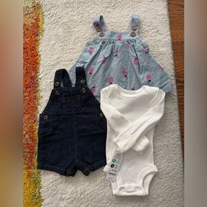 Carter's White Newborn Onesie